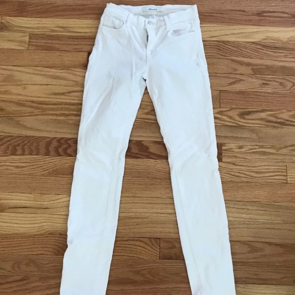 J Brand White Skinny Jeans
